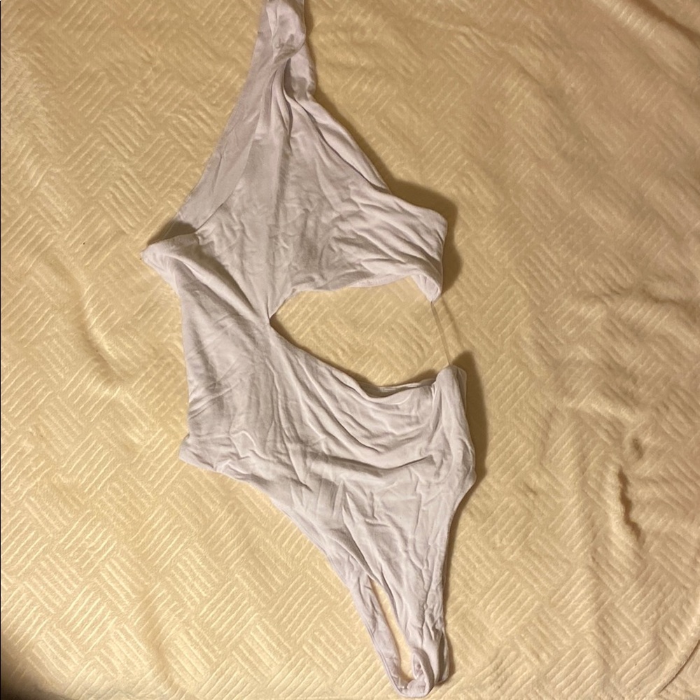 White Cut-Out BodySuit